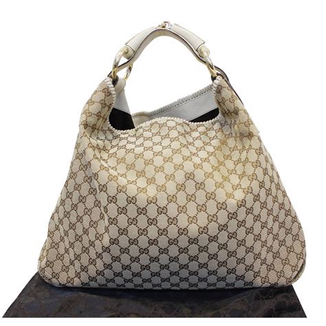 large hobo gucci bag|gucci hobo bag beige.